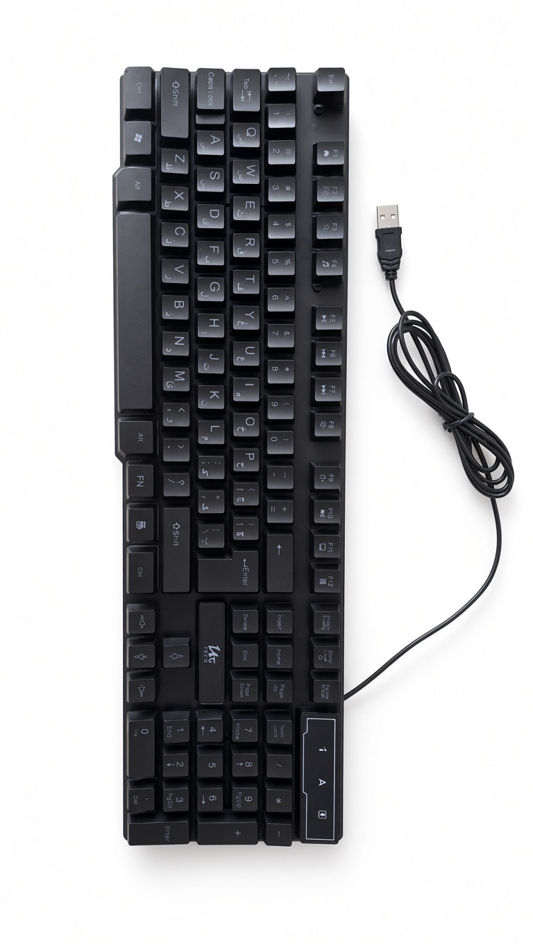 کیبورد و ماوس گیمینگ یوسیتک مدل CO 3080G | سوییچ ممبران Full-Size با نورپردازی RGB